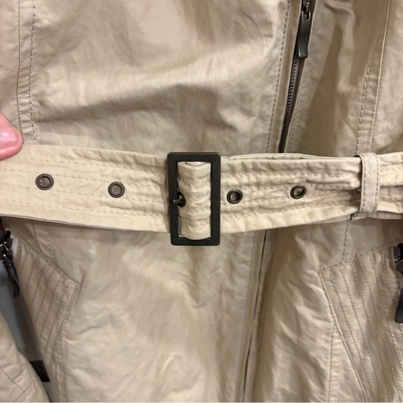 CREEN STONE WOMENS FAUX FUR TRENCH COAT - Picture 3 of 13